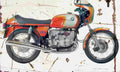 BMW R90S 1974 Aged Vintage A4 Photo Print