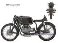 BMW Rennsport 1954 motorbike A4 Photo Print