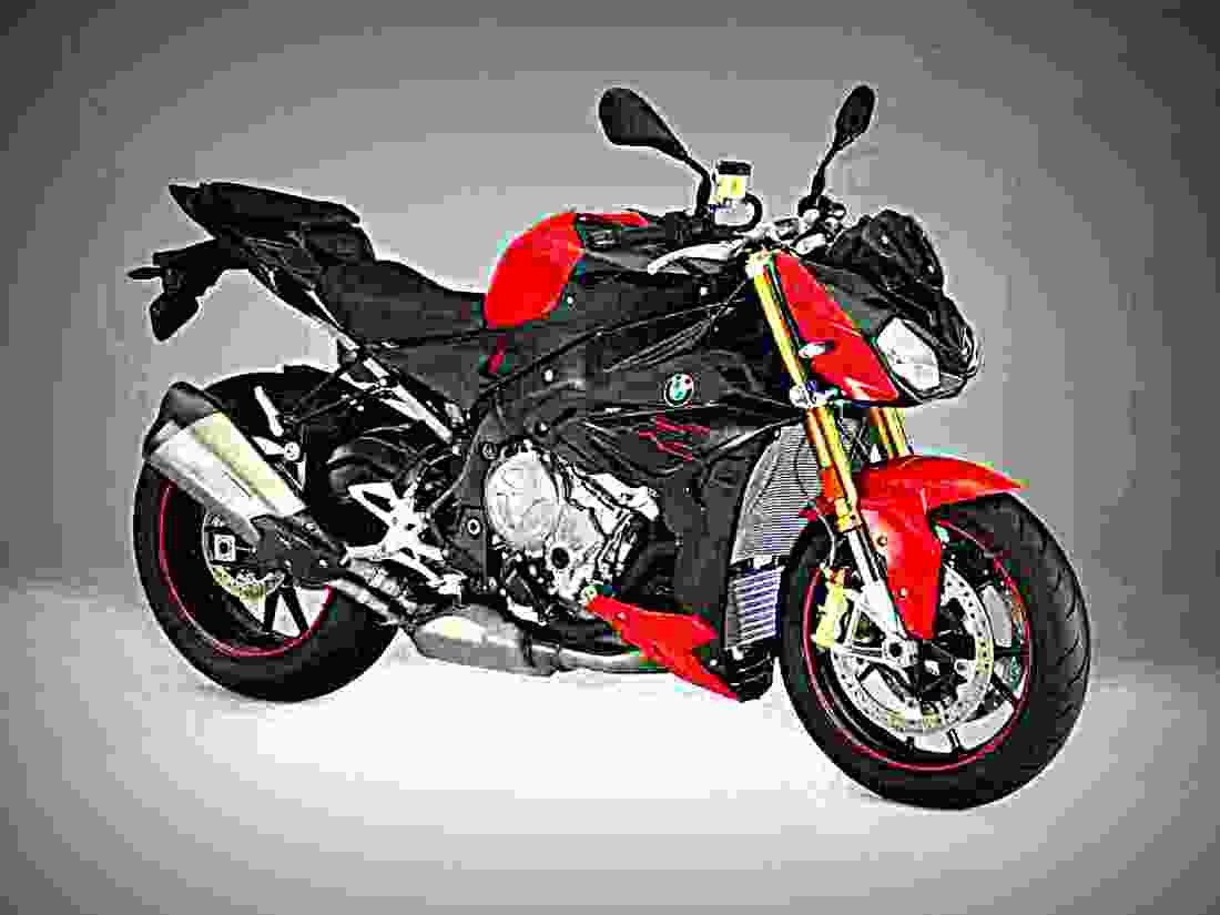 BMW S 1000 R 2017 2 motorbike A4 Photo Print
