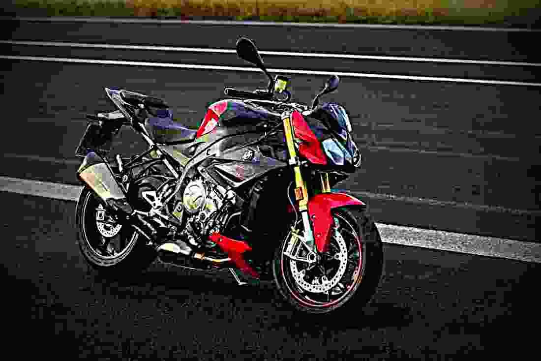 BMW S 1000 R 2017 4 motorbike A4 Photo Print