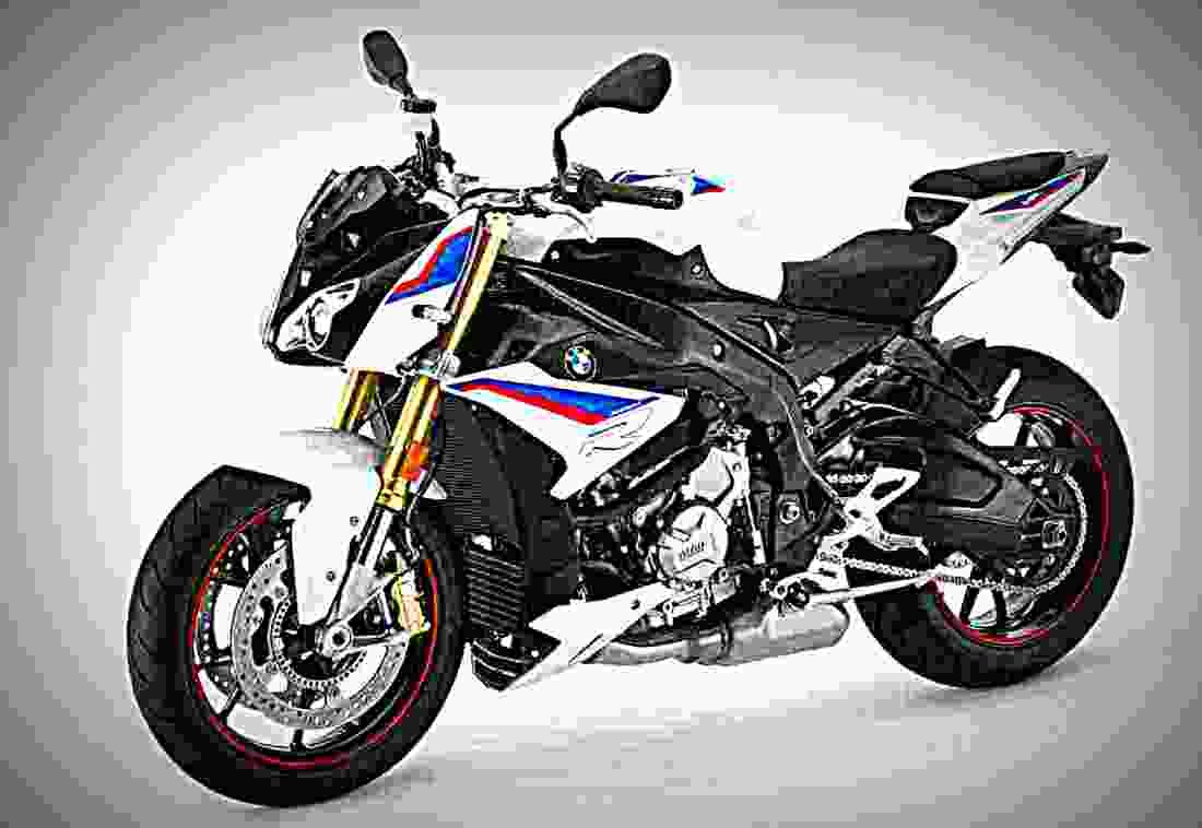 BMW S 1000 R 2019 2 motorbike A4 Photo Print