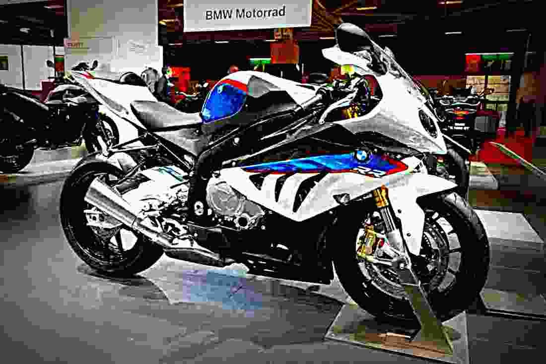 BMW S 1000 RR 2013 3 motorbike A4 Photo Print