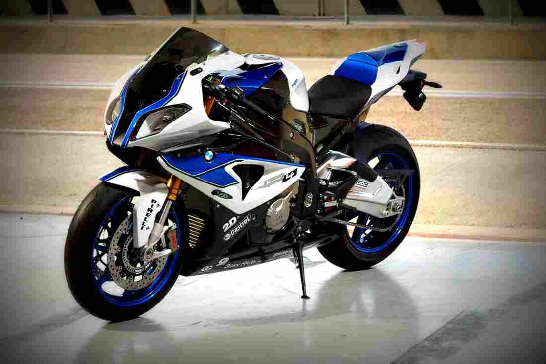 BMW S 1000 RR 2013 4 motorbike A4 Photo Print