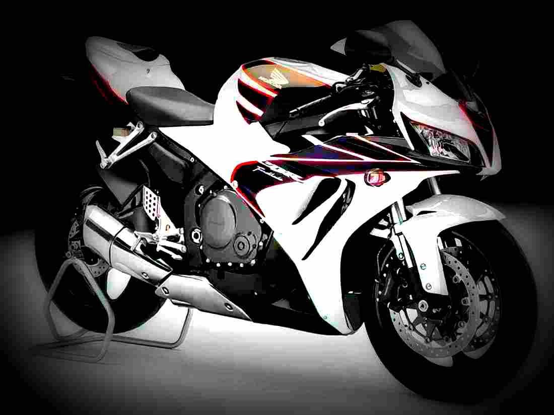 BMW S 1000 RR 2013 6 motorbike A4 Photo Print