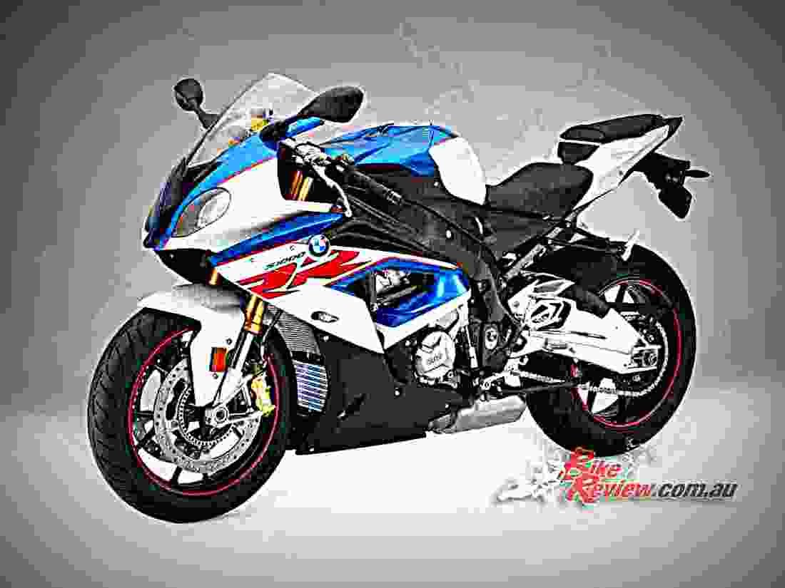 BMW S 1000 RR 2017 2 motorbike A4 Photo Print