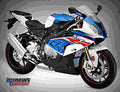 BMW S 1000 RR 2017 3 motorbike A4 Photo Print