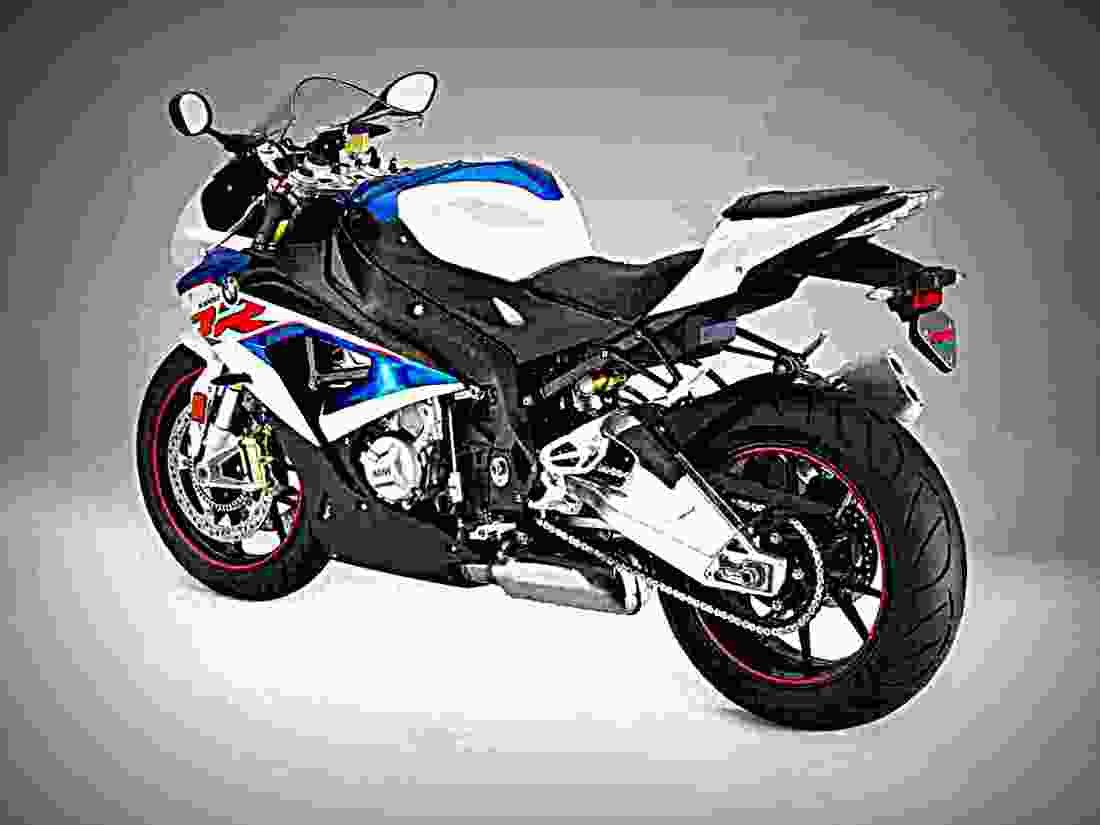 BMW S 1000 RR 2019 2 motorbike A4 Photo Print