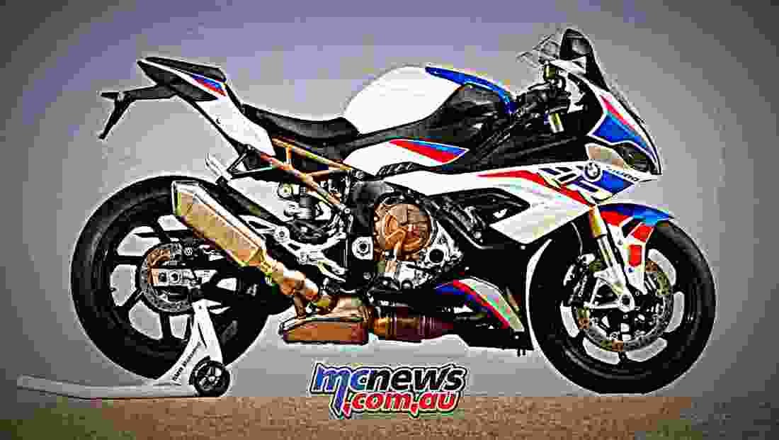 BMW S 1000 RR 2019 3 motorbike A4 Photo Print