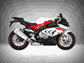 BMW S 1000 RR 2019 4 motorbike A4 Photo Print