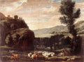 BONZI Pietro Paolo Landscape With Shepherds And Sheep Art A4 Photo Print