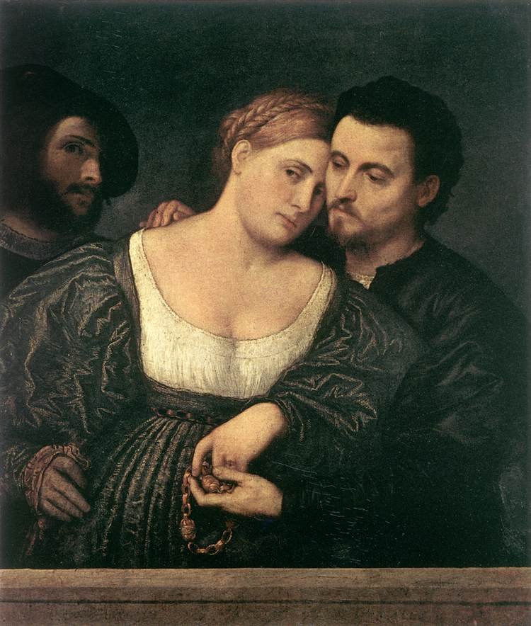 BORDONE Paris The Venetian Lovers Art A4 Photo Print