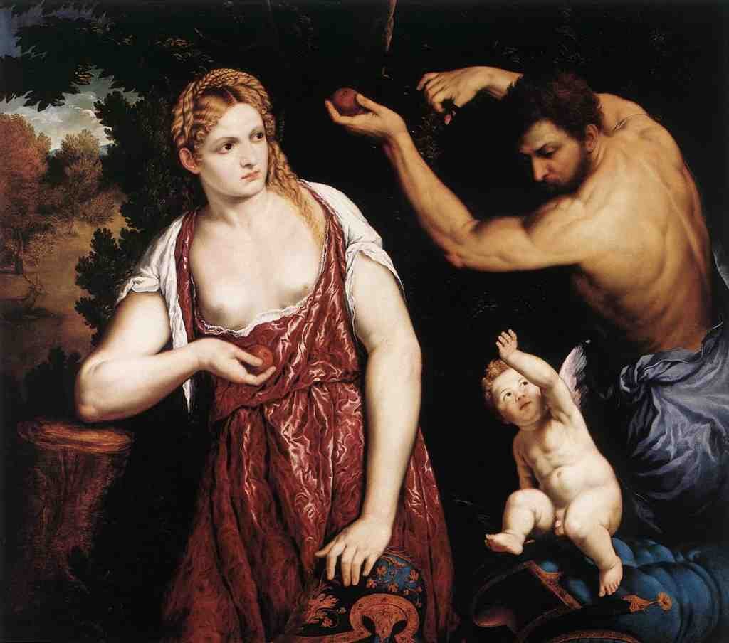 BORDONE Paris Venus And Mars With Cupid Art A4 Photo Print