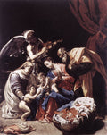BORGIANNI Orazio Holy Family With St Elizabeth Art A4 Photo Print
