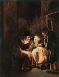 BOTH Andries Hunting By Candlelight Art A4 Photo Print