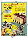 BP068 ultra radio 1950s 2 Advert A4 Photo Print