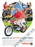 BP174 yamaha motorcycles 1960s 2 Advert A4 Photo Print