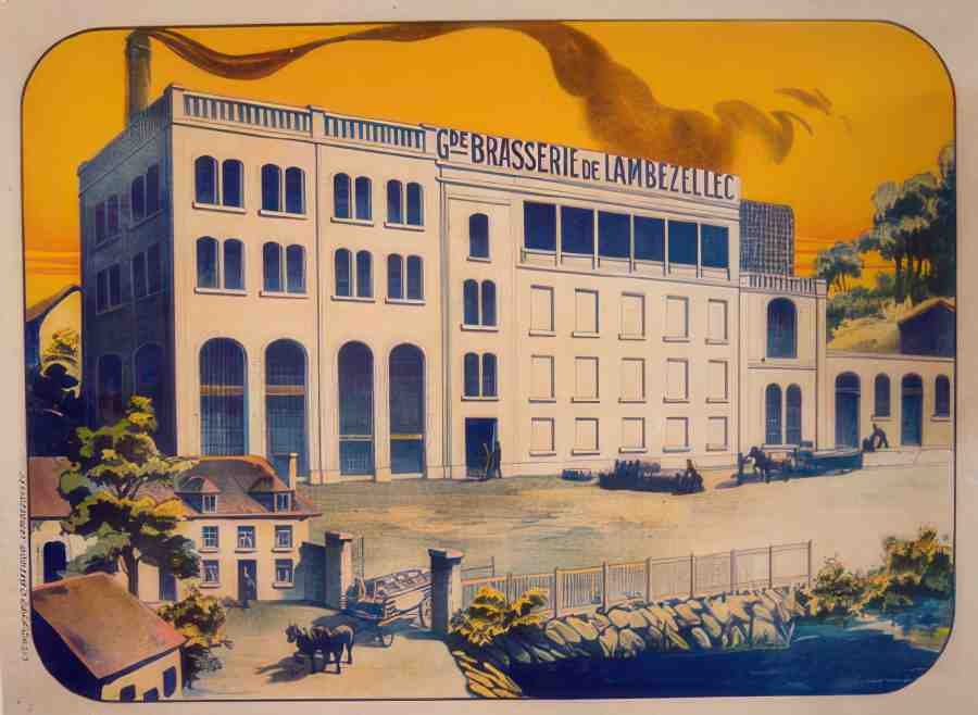 BRASSERIE DE LAMBEZELLEC Vintage Advert A4 Photo Print