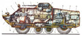 BRDM 2 cutaway A4 Photo Print