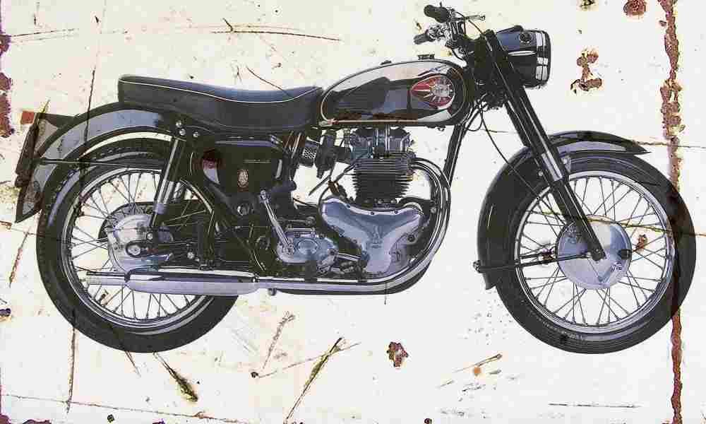 BSA A10 1962 Aged Vintage A4 Photo Print