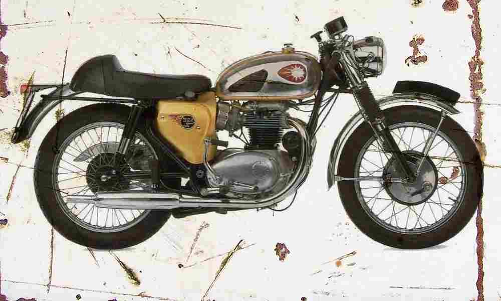 BSA A65 1966 Aged Vintage A4 Photo Print