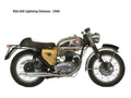 BSA A65 1966 motorbike A4 Photo Print