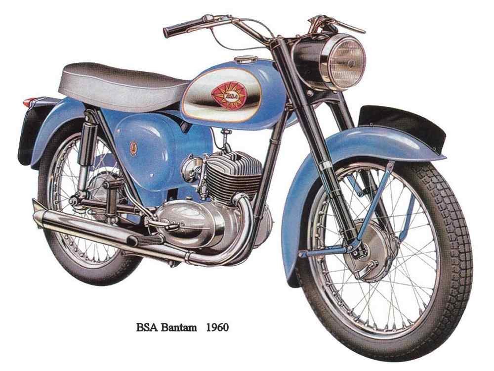 BSA Bantam 1960 motorbike A4 Photo Print
