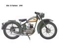BSA D1 Bantam 1949 motorbike A4 Photo Print