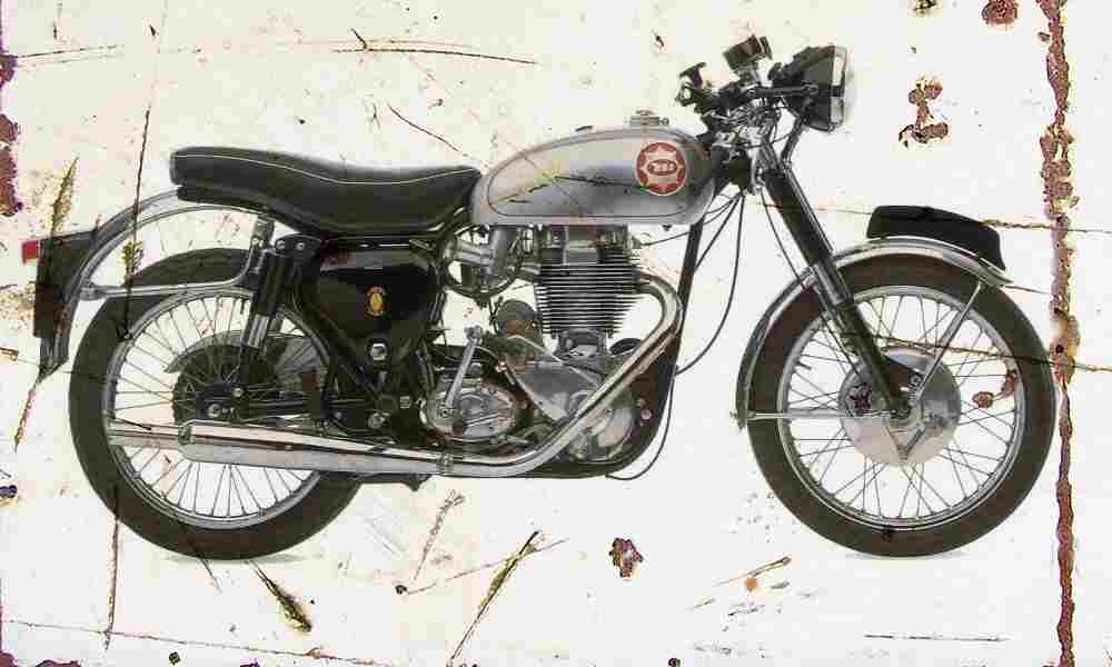 BSA GoldStar DBD34 1960 Aged Vintage A4 Photo Print
