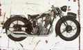 BSA Sloper 1930 Aged Vintage A4 Photo Print