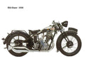 BSA Sloper 1930 motorbike A4 Photo Print