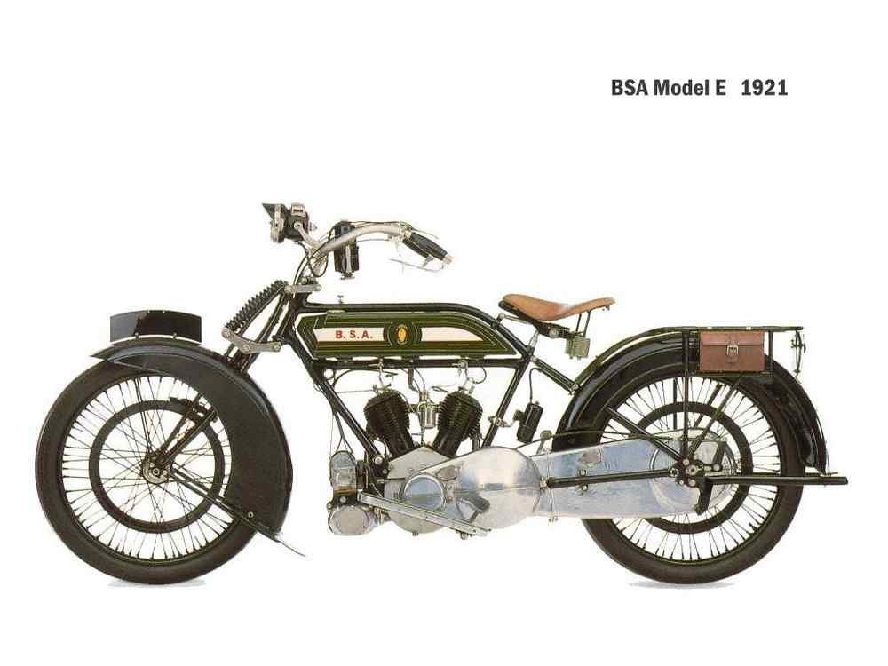 BSA model E 1920 motorbike A4 Photo Print