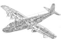 BV 222 cutaway A4 Photo Print
