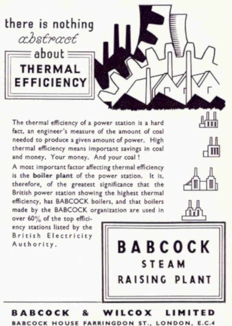 Babcock Steam Plant Vintage Retro Advert Poster A4 Photo Print