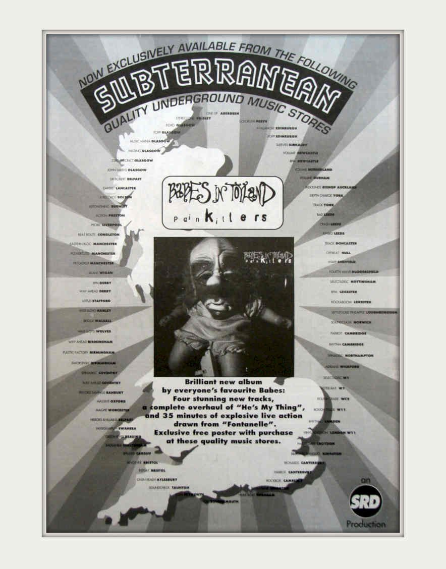 Babes Toyland Pinklights Vintage Retro Advert Poster A4 Photo Print