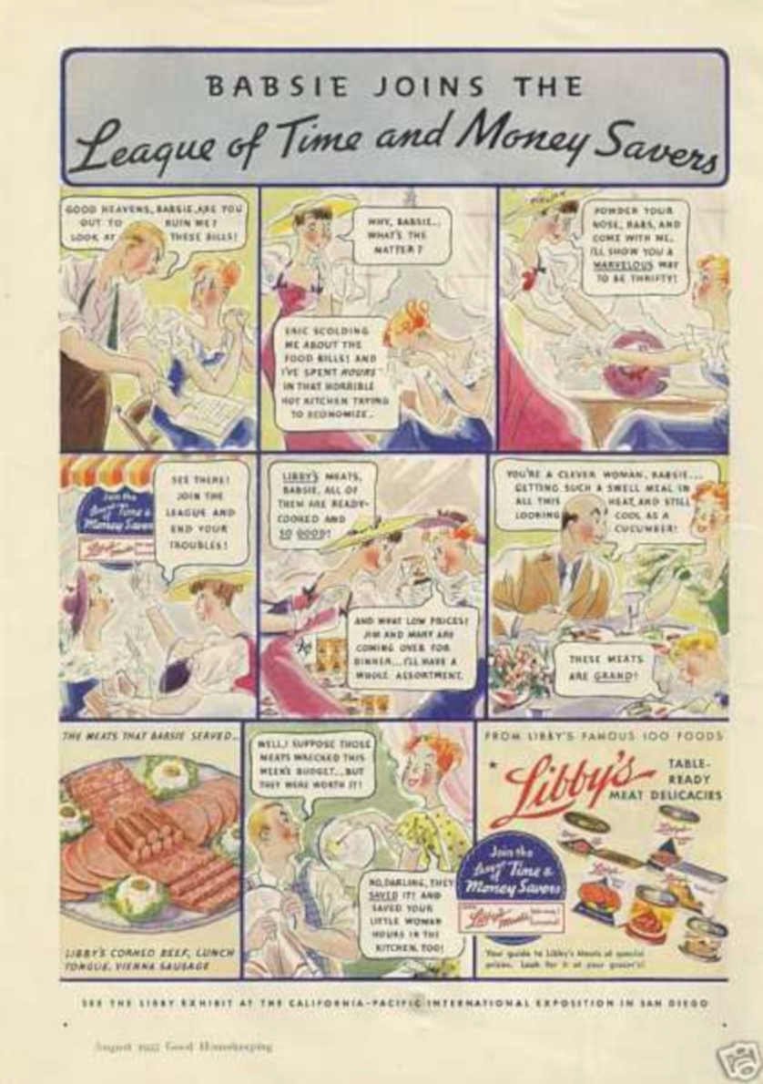 Babsie League Libby Vintage Retro Advert Ads A4 Photo Print