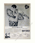 Baby Burco Nappies Vintage Retro Advert Poster A4 Photo Print