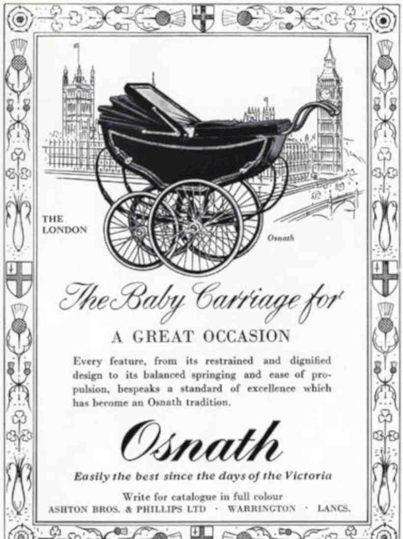 Baby Carriage Parliament Vintage Retro Advert Poster A4 Photo Print