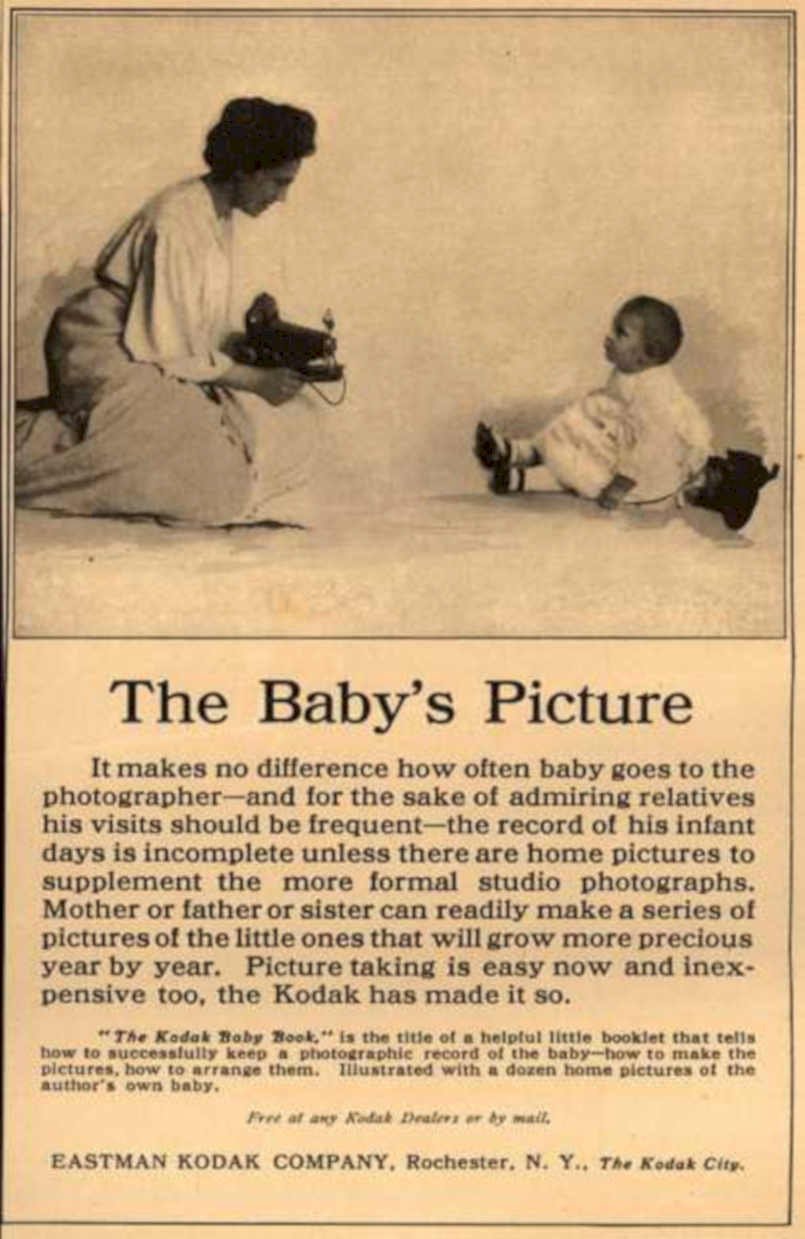 Baby Kodak Book Vintage Retro Advert Ads A4 Photo Print