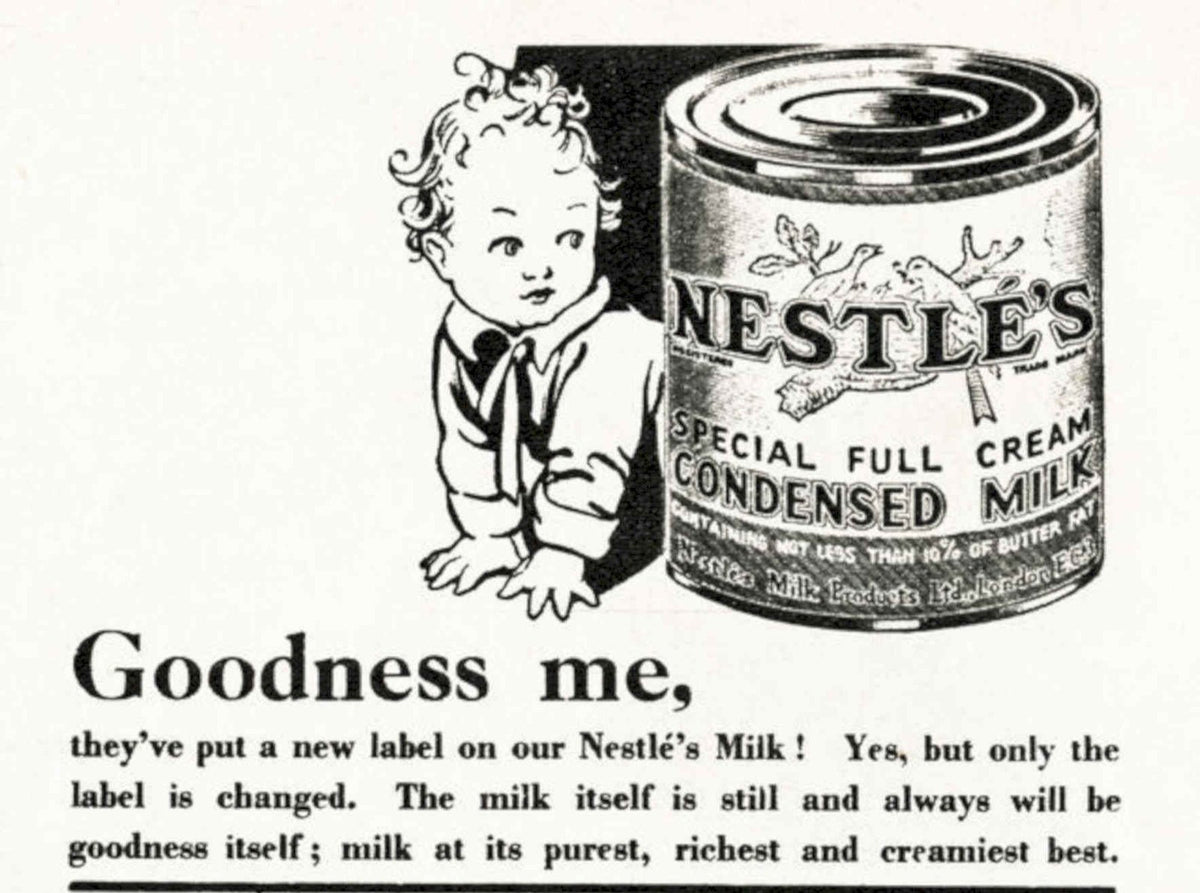 Baby Milk Nestles Vintage Retro Advert Poster A4 Photo Print