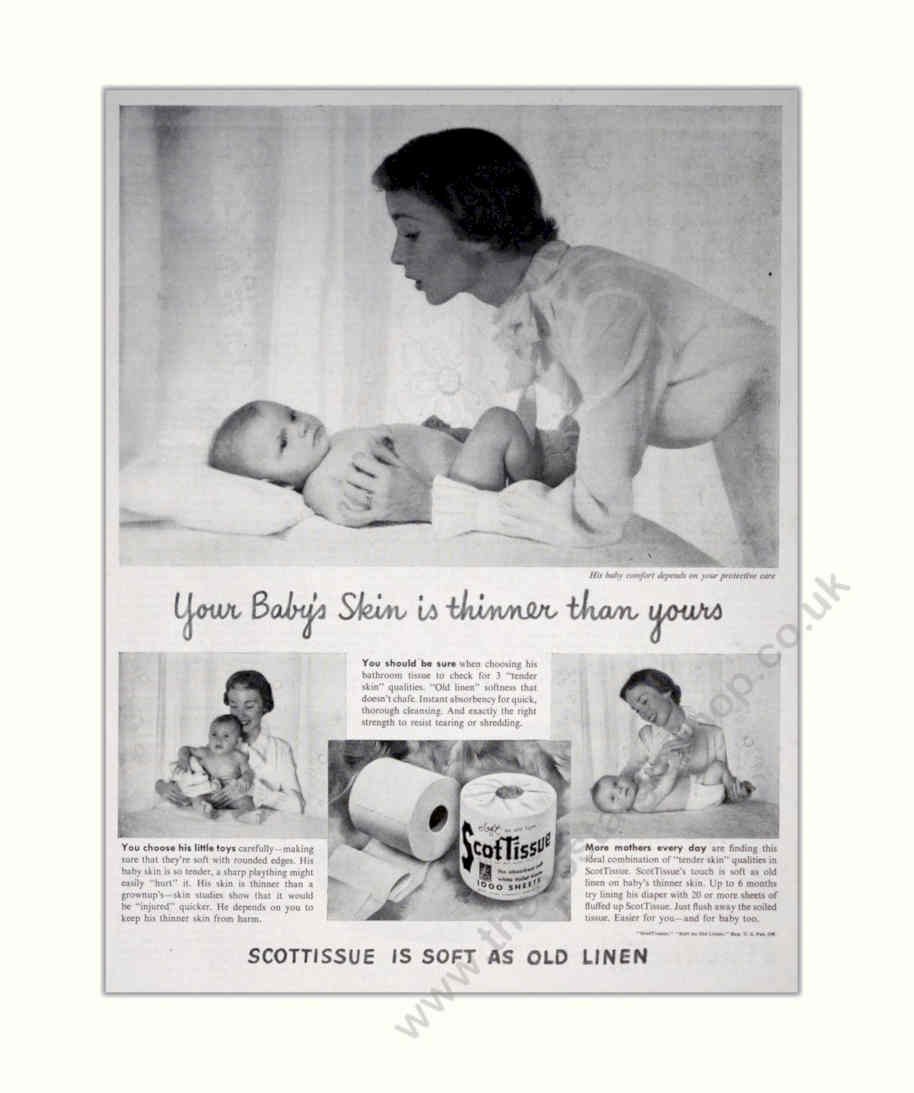Baby Quilt Scottis Vintage Retro Advert Poster A4 Photo Print
