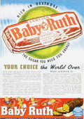 Baby Ruth Sphere Vintage Retro Advert Ads A4 Photo Print