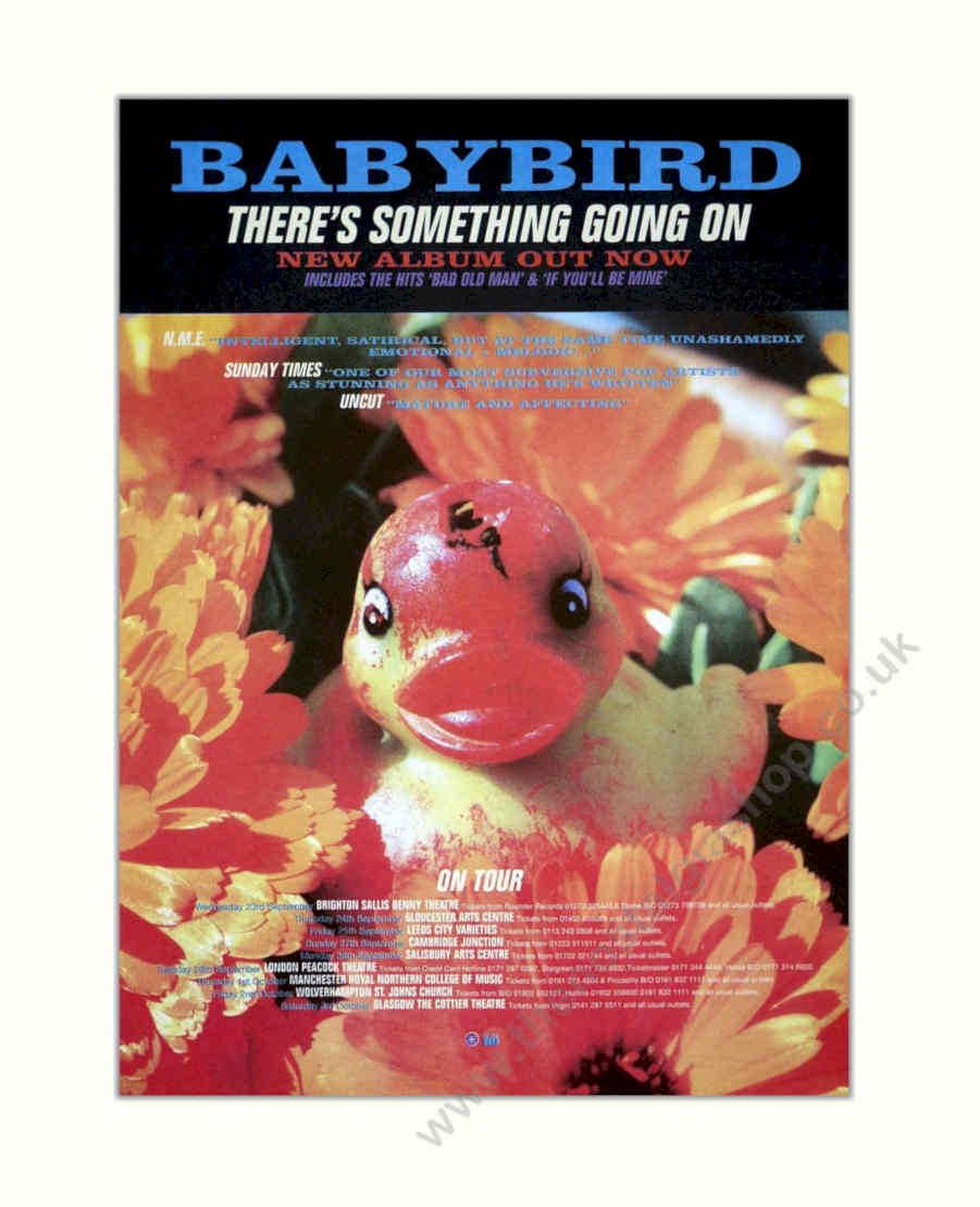 Babybird There Something Vintage Retro Advert Poster A4 Photo Print