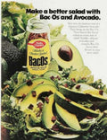 Bac Os Salad Vintage Retro Advert Ads A4 Photo Print