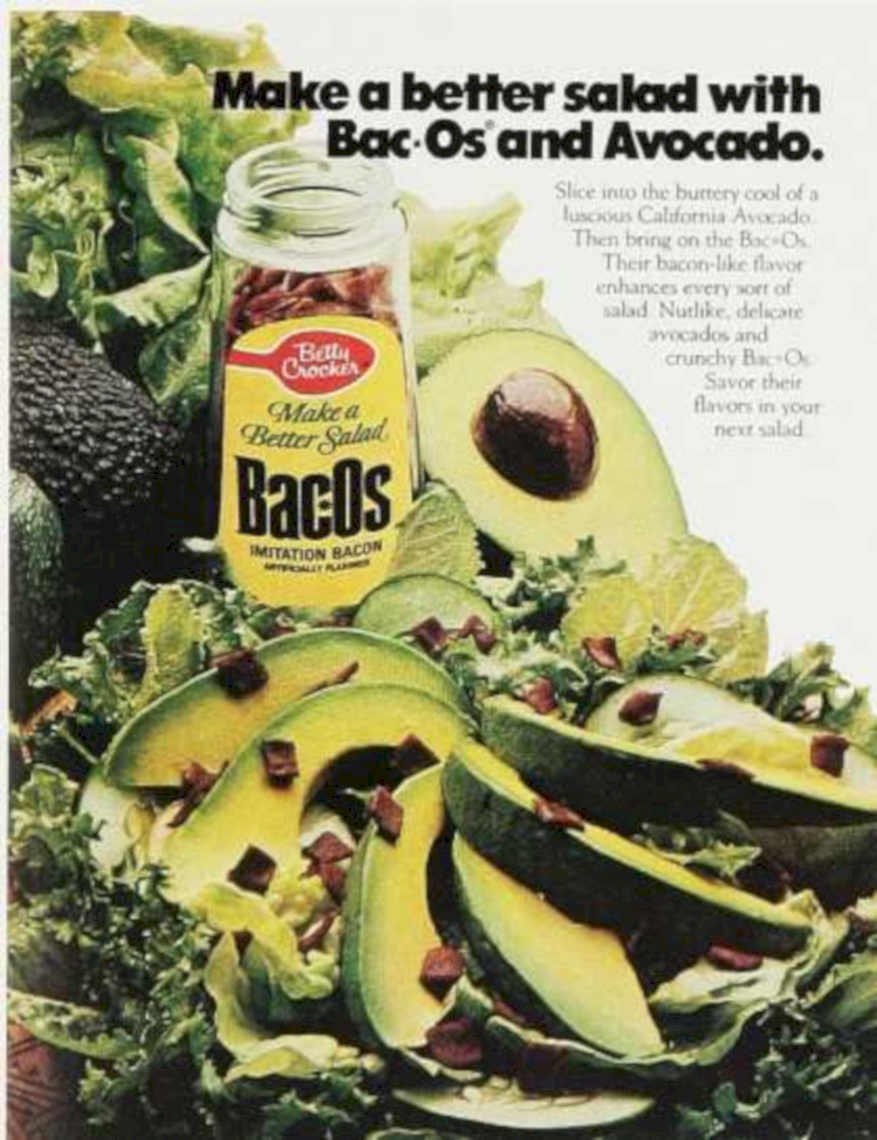 Bac Os Salad Vintage Retro Advert Ads A4 Photo Print