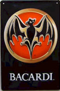 Bacardi Rum Logo Vintage Retro Advert Ads A4 Photo Print