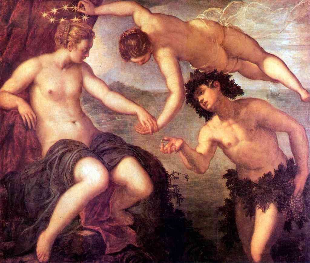 Bacchus And Ariadne Tintoretto A4 Photo Print