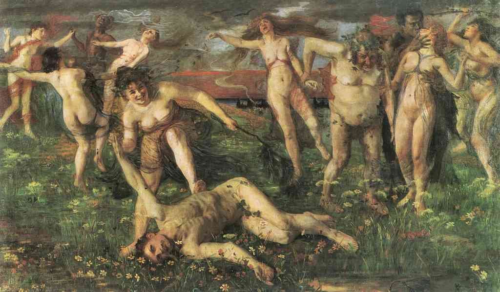 Bachanalle Lovis Corinth Impressionism European A4 Photo Print