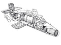 Bachem Ba 349 cutaway A4 Photo Print