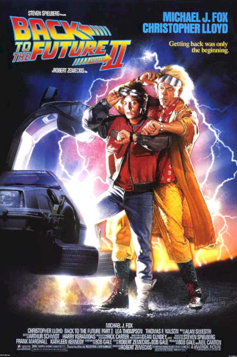 Back Future Ii Vintage Retro Advert Poster A4 Photo Print