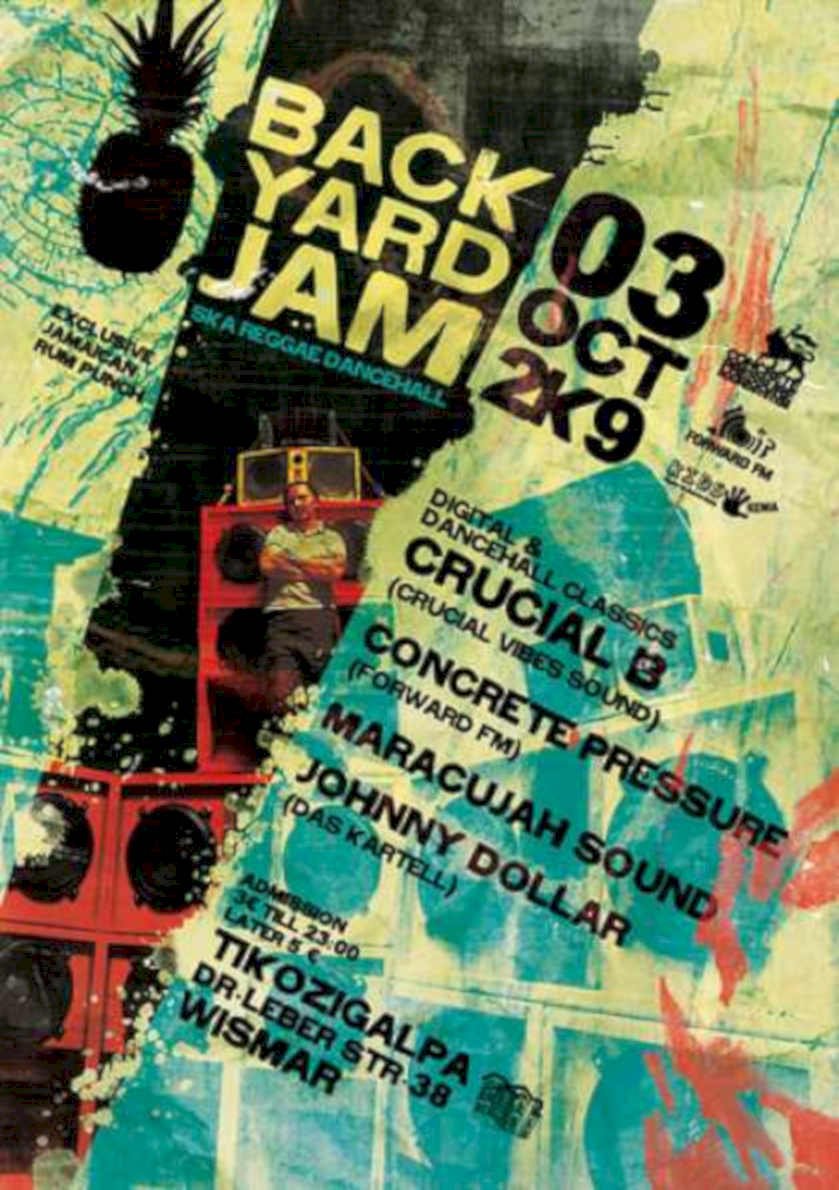 Back Yard Jam 3 Vintage Retro Advert Ads A4 Photo Print